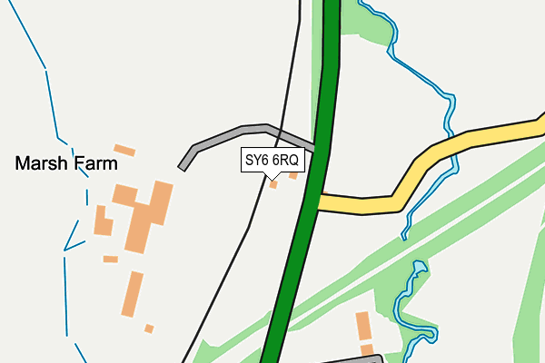 SY6 6RQ map - OS OpenMap – Local (Ordnance Survey) SY6 6RQ map - OS OpenMap – Local (Ordnance Survey)