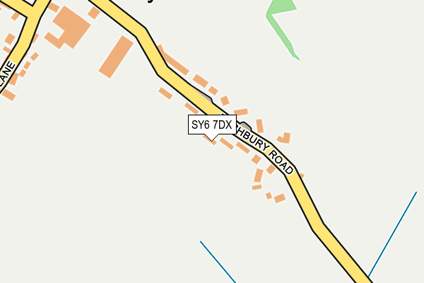 SY6 7DX map - OS OpenMap – Local (Ordnance Survey) SY6 7DX map - OS OpenMap – Local (Ordnance Survey)