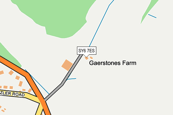 SY6 7ES map - OS OpenMap – Local (Ordnance Survey) SY6 7ES map - OS OpenMap – Local (Ordnance Survey)
