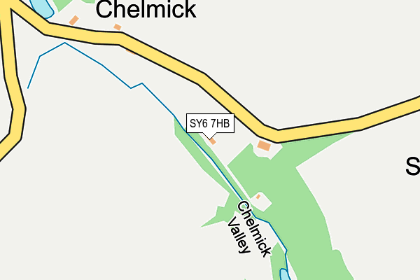 SY6 7HB map - OS OpenMap – Local (Ordnance Survey) SY6 7HB map - OS OpenMap – Local (Ordnance Survey)