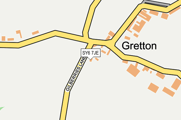 SY6 7JE map - OS OpenMap – Local (Ordnance Survey) SY6 7JE map - OS OpenMap – Local (Ordnance Survey)