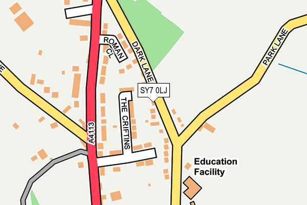 SY7 0LJ map - OS OpenMap – Local (Ordnance Survey) SY7 0LJ map - OS OpenMap – Local (Ordnance Survey)