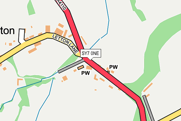 SY7 0NE map - OS OpenMap – Local (Ordnance Survey) SY7 0NE map - OS OpenMap – Local (Ordnance Survey)
