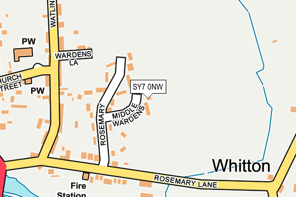 SY7 0NW map - OS OpenMap – Local (Ordnance Survey) SY7 0NW map - OS OpenMap – Local (Ordnance Survey)