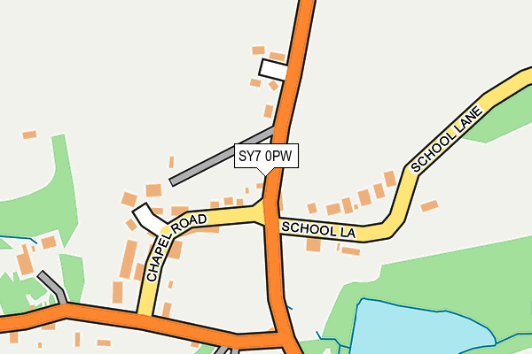 SY7 0PW map - OS OpenMap – Local (Ordnance Survey) SY7 0PW map - OS OpenMap – Local (Ordnance Survey)