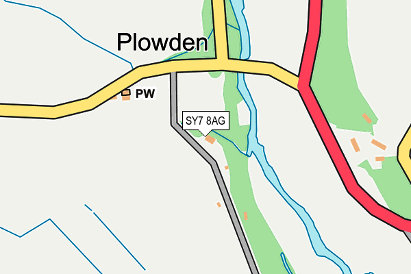 SY7 8AG map - OS OpenMap – Local (Ordnance Survey) SY7 8AG map - OS OpenMap – Local (Ordnance Survey)