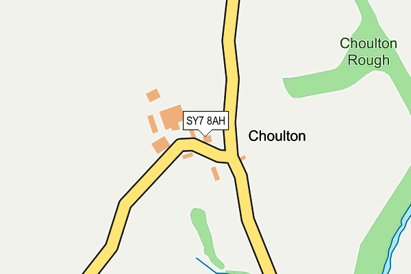 SY7 8AH map - OS OpenMap – Local (Ordnance Survey) SY7 8AH map - OS OpenMap – Local (Ordnance Survey)