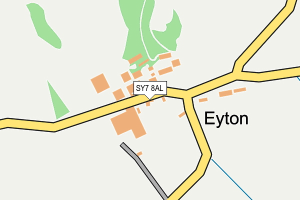 SY7 8AL map - OS OpenMap – Local (Ordnance Survey) SY7 8AL map - OS OpenMap – Local (Ordnance Survey)