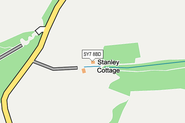 SY7 8BD map - OS OpenMap – Local (Ordnance Survey) SY7 8BD map - OS OpenMap – Local (Ordnance Survey)