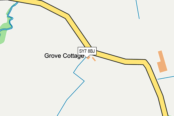SY7 8BJ map - OS OpenMap – Local (Ordnance Survey) SY7 8BJ map - OS OpenMap – Local (Ordnance Survey)