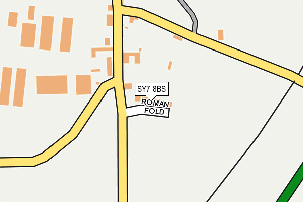 SY7 8BS map - OS OpenMap – Local (Ordnance Survey) SY7 8BS map - OS OpenMap – Local (Ordnance Survey)
