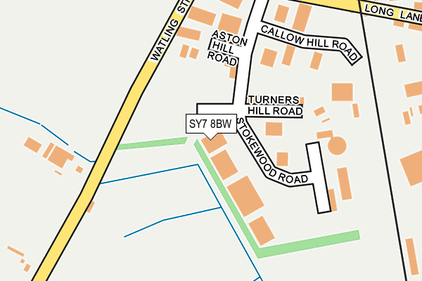 SY7 8BW map - OS OpenMap – Local (Ordnance Survey) SY7 8BW map - OS OpenMap – Local (Ordnance Survey)