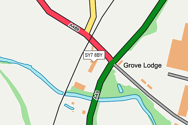 SY7 8BY map - OS OpenMap – Local (Ordnance Survey) SY7 8BY map - OS OpenMap – Local (Ordnance Survey)