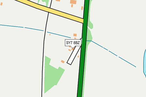 SY7 8BZ map - OS OpenMap – Local (Ordnance Survey) SY7 8BZ map - OS OpenMap – Local (Ordnance Survey)
