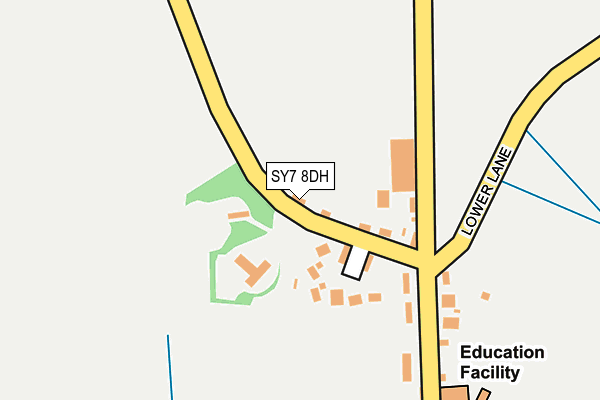 SY7 8DH map - OS OpenMap – Local (Ordnance Survey) SY7 8DH map - OS OpenMap – Local (Ordnance Survey)