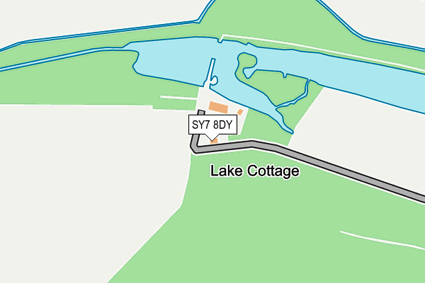 SY7 8DY map - OS OpenMap – Local (Ordnance Survey) SY7 8DY map - OS OpenMap – Local (Ordnance Survey)
