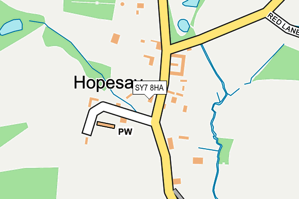 SY7 8HA map - OS OpenMap – Local (Ordnance Survey) SY7 8HA map - OS OpenMap – Local (Ordnance Survey)