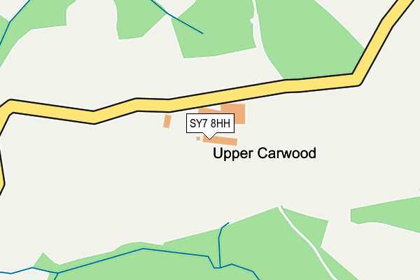 SY7 8HH map - OS OpenMap – Local (Ordnance Survey) SY7 8HH map - OS OpenMap – Local (Ordnance Survey)