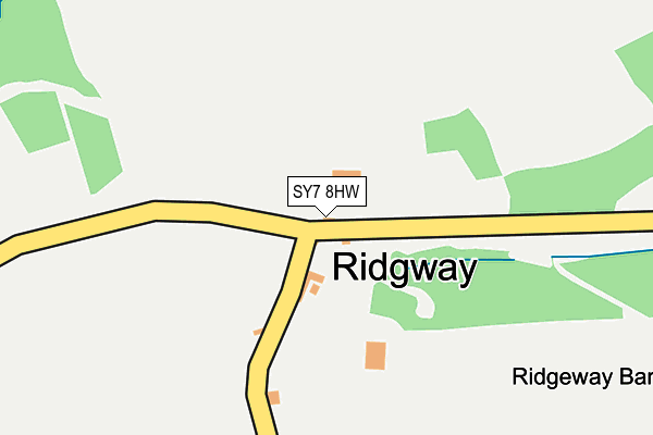 SY7 8HW map - OS OpenMap – Local (Ordnance Survey) SY7 8HW map - OS OpenMap – Local (Ordnance Survey)