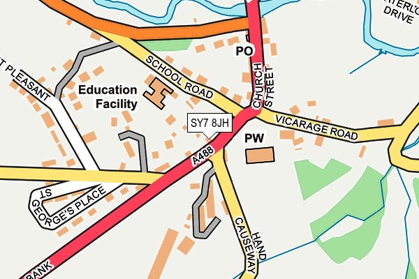 SY7 8JH map - OS OpenMap – Local (Ordnance Survey)