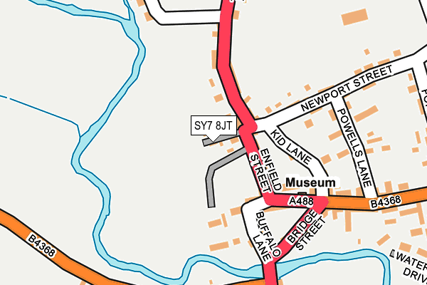 SY7 8JT map - OS OpenMap – Local (Ordnance Survey) SY7 8JT map - OS OpenMap – Local (Ordnance Survey)