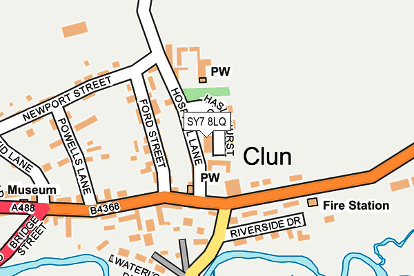 SY7 8LQ map - OS OpenMap – Local (Ordnance Survey) SY7 8LQ map - OS OpenMap – Local (Ordnance Survey)