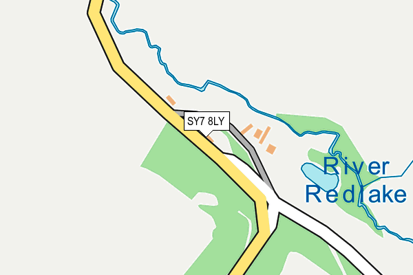 SY7 8LY map - OS OpenMap – Local (Ordnance Survey) SY7 8LY map - OS OpenMap – Local (Ordnance Survey)