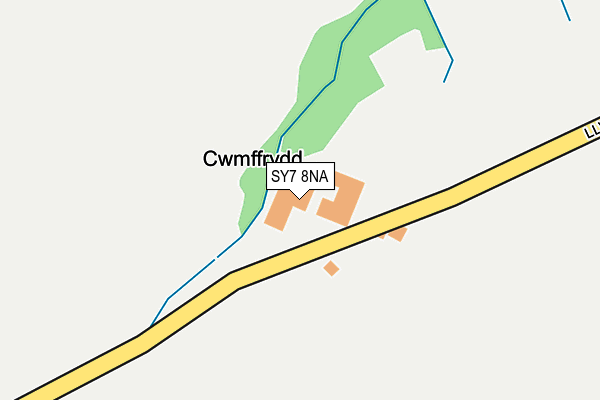 SY7 8NA map - OS OpenMap – Local (Ordnance Survey) SY7 8NA map - OS OpenMap – Local (Ordnance Survey)