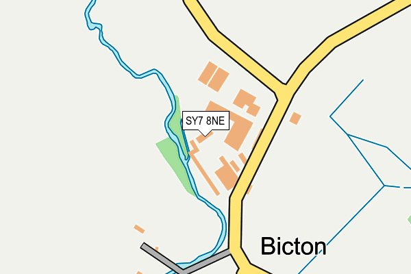 SY7 8NE map - OS OpenMap – Local (Ordnance Survey) SY7 8NE map - OS OpenMap – Local (Ordnance Survey)