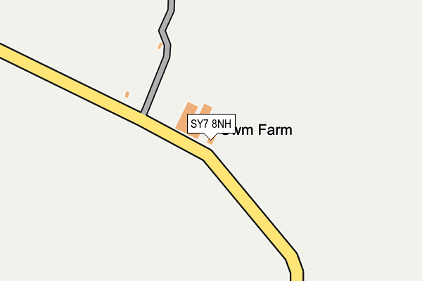 SY7 8NH map - OS OpenMap – Local (Ordnance Survey) SY7 8NH map - OS OpenMap – Local (Ordnance Survey)