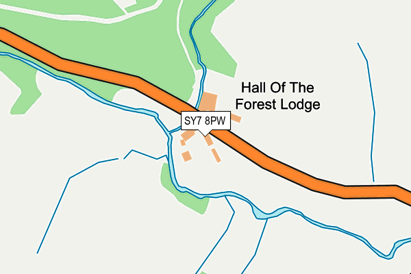 SY7 8PW map - OS OpenMap – Local (Ordnance Survey) SY7 8PW map - OS OpenMap – Local (Ordnance Survey)