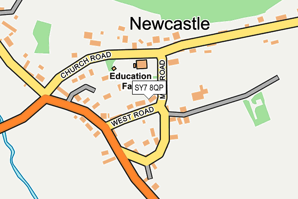SY7 8QP map - OS OpenMap – Local (Ordnance Survey) SY7 8QP map - OS OpenMap – Local (Ordnance Survey)