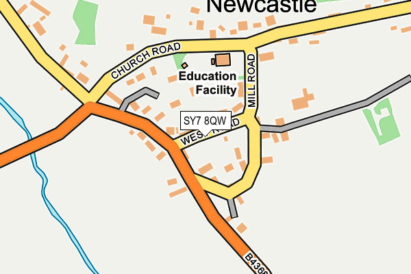 SY7 8QW map - OS OpenMap – Local (Ordnance Survey) SY7 8QW map - OS OpenMap – Local (Ordnance Survey)