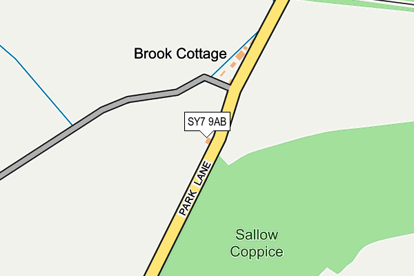 SY7 9AB map - OS OpenMap – Local (Ordnance Survey) SY7 9AB map - OS OpenMap – Local (Ordnance Survey)