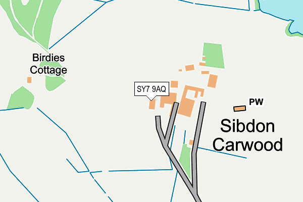 SY7 9AQ map - OS OpenMap – Local (Ordnance Survey) SY7 9AQ map - OS OpenMap – Local (Ordnance Survey)