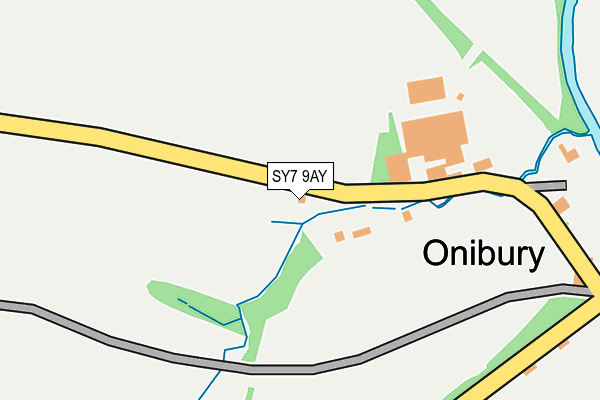 SY7 9AY map - OS OpenMap – Local (Ordnance Survey) SY7 9AY map - OS OpenMap – Local (Ordnance Survey)