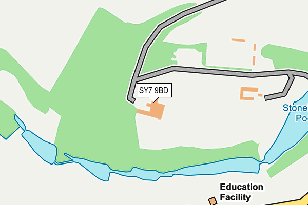 SY7 9BD map - OS OpenMap – Local (Ordnance Survey) SY7 9BD map - OS OpenMap – Local (Ordnance Survey)