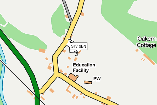 SY7 9BN map - OS OpenMap – Local (Ordnance Survey) SY7 9BN map - OS OpenMap – Local (Ordnance Survey)
