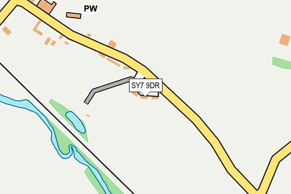 SY7 9DR map - OS OpenMap – Local (Ordnance Survey) SY7 9DR map - OS OpenMap – Local (Ordnance Survey)