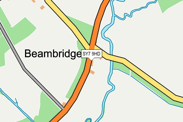 SY7 9HD map - OS OpenMap – Local (Ordnance Survey) SY7 9HD map - OS OpenMap – Local (Ordnance Survey)