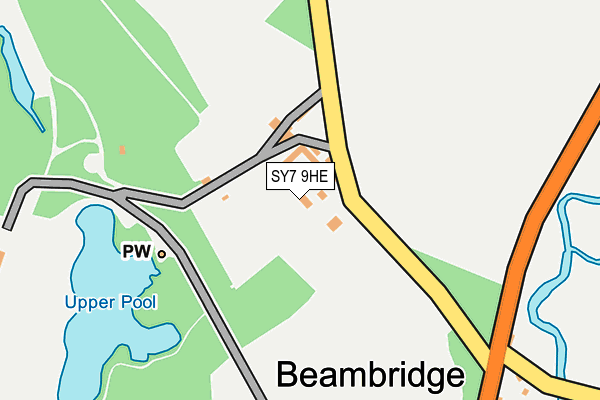 SY7 9HE map - OS OpenMap – Local (Ordnance Survey) SY7 9HE map - OS OpenMap – Local (Ordnance Survey)