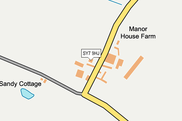 SY7 9HJ map - OS OpenMap – Local (Ordnance Survey) SY7 9HJ map - OS OpenMap – Local (Ordnance Survey)