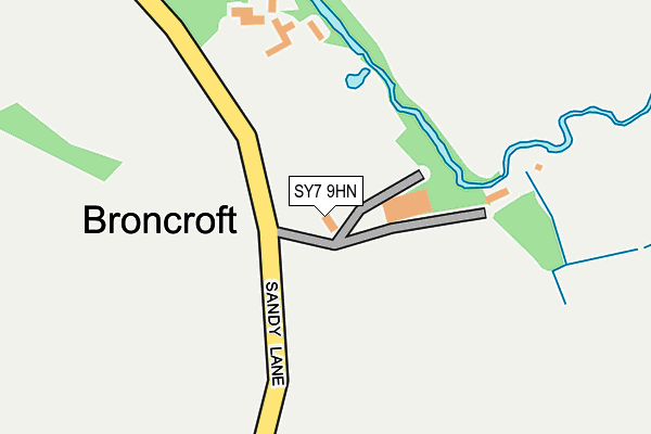 SY7 9HN map - OS OpenMap – Local (Ordnance Survey) SY7 9HN map - OS OpenMap – Local (Ordnance Survey)