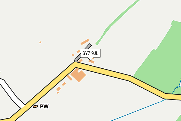 SY7 9JL map - OS OpenMap – Local (Ordnance Survey) SY7 9JL map - OS OpenMap – Local (Ordnance Survey)