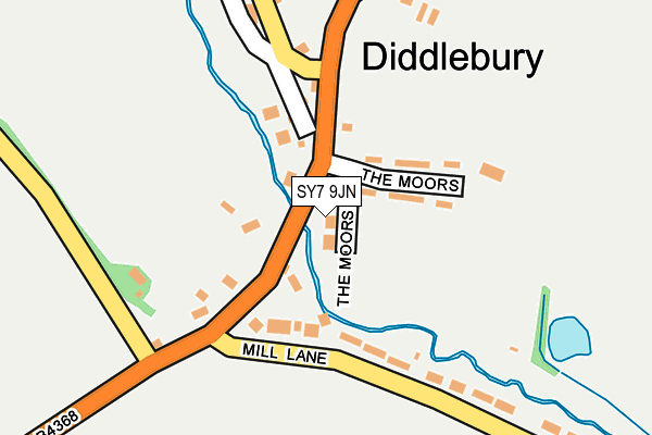 SY7 9JN map - OS OpenMap – Local (Ordnance Survey) SY7 9JN map - OS OpenMap – Local (Ordnance Survey)