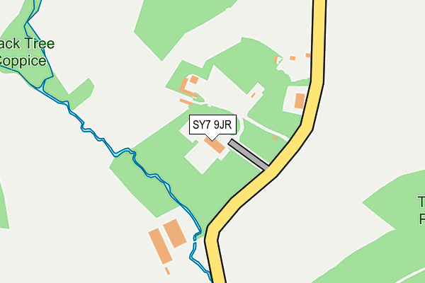 SY7 9JR map - OS OpenMap – Local (Ordnance Survey) SY7 9JR map - OS OpenMap – Local (Ordnance Survey)