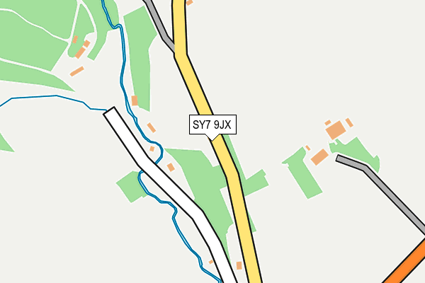 SY7 9JX map - OS OpenMap – Local (Ordnance Survey) SY7 9JX map - OS OpenMap – Local (Ordnance Survey)