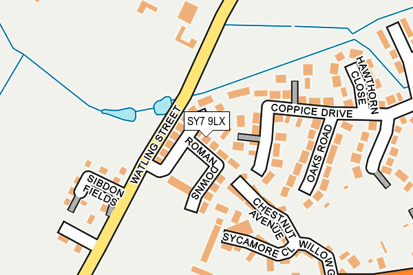 SY7 9LX map - OS OpenMap – Local (Ordnance Survey) SY7 9LX map - OS OpenMap – Local (Ordnance Survey)