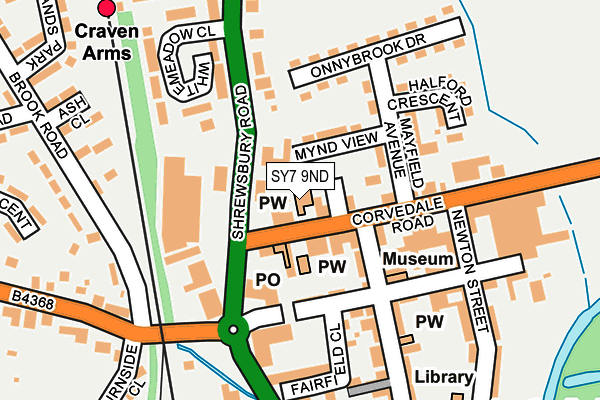 SY7 9ND map - OS OpenMap – Local (Ordnance Survey) SY7 9ND map - OS OpenMap – Local (Ordnance Survey)
