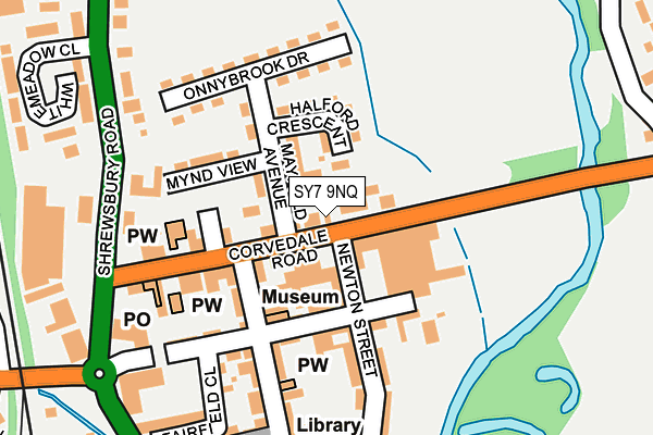 SY7 9NQ map - OS OpenMap – Local (Ordnance Survey) SY7 9NQ map - OS OpenMap – Local (Ordnance Survey)